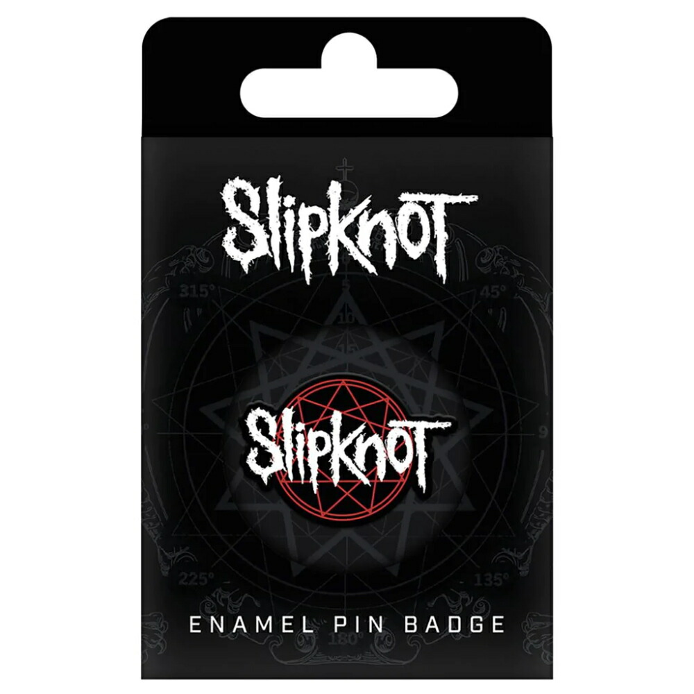 楽天市場SLIPKNOT スリップノット デビュー25周年 Logo エナメルピン バッジ 公式 オフィシャルPGS