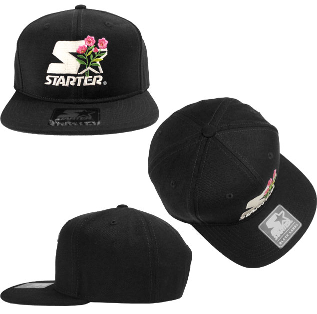 starter black label启动器黑色标签stt flower logo sb cap black