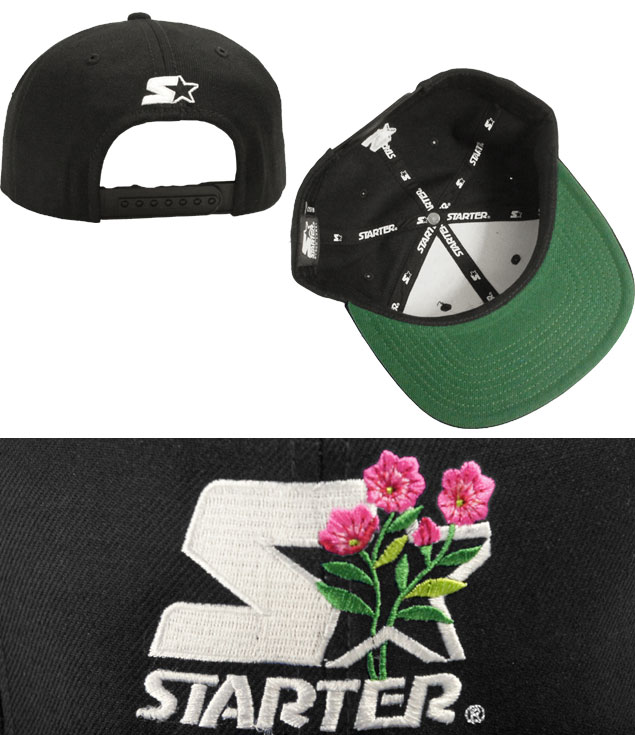 starter black label启动器黑色标签stt flower logo sb cap black