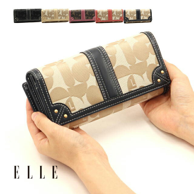 送料無料 バック 財布 Elle Elle エル 財布 レディース Dakota Blacklabel 長財布 L字ファスナー 本革 シェリール２ 包装選択 ランキング入賞 Smtb M 送料無料 プレゼント最適品 プリンセスバッグ ジャガード生地を使用したエレガントなシリーズ