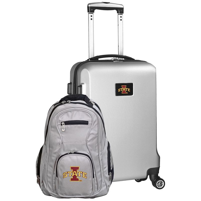 モジョ メンズ スーツケース バッグ Under Ncaa Deluxe 2 Piece バッグ 通販 Backpack And Carry On Set Silver Iowa State Cyclones Revida 店送料無料 サイズ交換無料 モジョ メンズ バッグ スーツケース Iowa State Cyclones