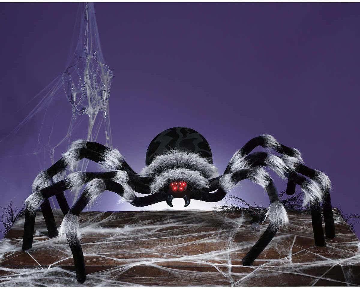 送料無料 ハロウィン 超特大 ハロウィン スパイダー クモ 蜘蛛 最大約213cm 蜘蛛 目が光ります 超特大