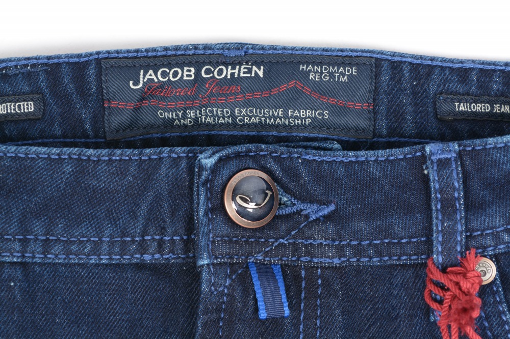 jacob cohen雅可布科恩伸展纤细牛仔裤粗斜纹布j625 comfort jippu