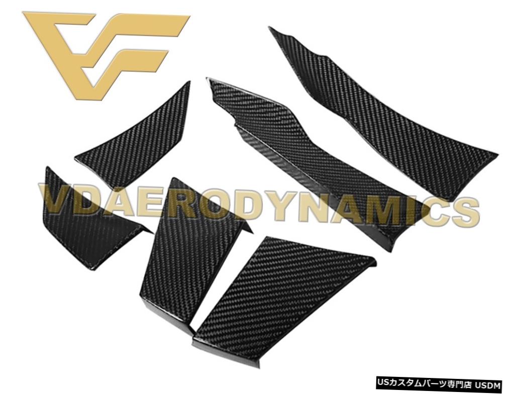 輸入カーパーツ 14-18 Front BMW F80 F82 Carbon M3 M4 Side  VAD-Sカーボンファイバーフロントバンパーサイドカナードに最適 Suitable For 14-18 BMW F80 F82 M3 M4 VAD-S  Carbon Fiber Front Bumper Side Canards：WORLD倉庫 店車用品·バイク用品 >> 車用品 >> パーツ >>