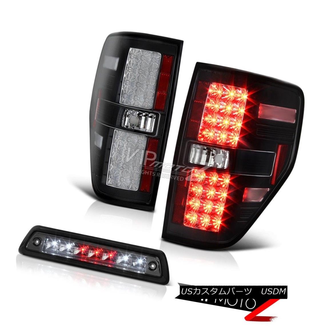 ヘッドライト 09 10 11 13 12 09 13 14 F150 5 0l F150 Dark Smoke Roof Brake Lamp Inky Black Rear Lamps Smd 09 10 11 12 13 14 F150 5 0l暗い煙の屋根のブレーキランプインキの黒いリアのランプsmd World倉庫 店車用品 バイク用品