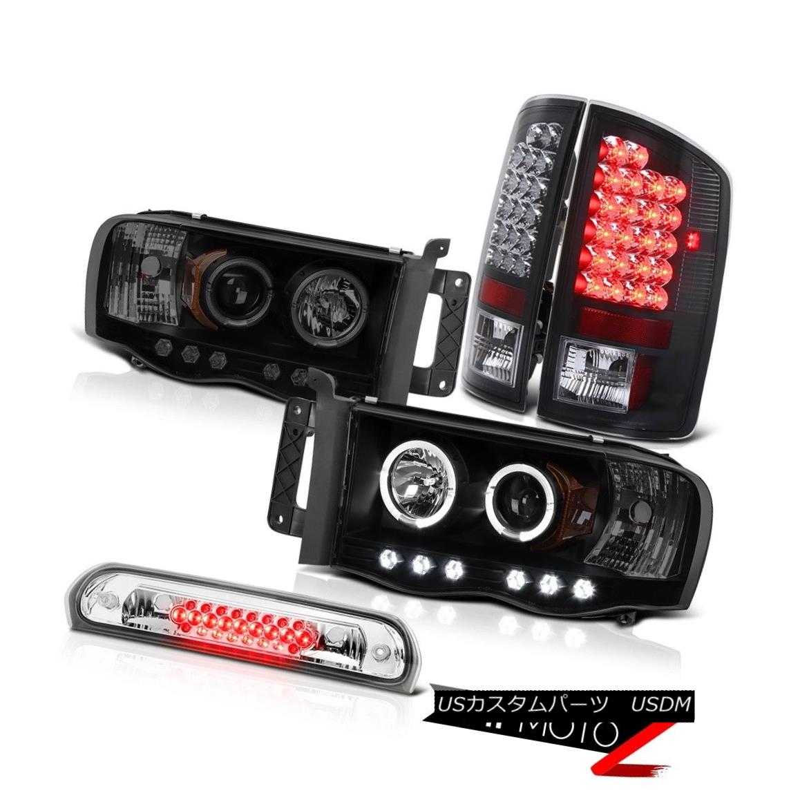 ヘッドライト Black Smoke Angel Eye Headlights Smd 02 05 Brake Tail Angel Lights 車用品 3rd Led 02 05 Ram V8 ブラック スモークエンジェルアイヘッドライトsmdブレーキテールライト3rd Led 02 05 Ram V8 World倉庫 店車用品 バイク用品 車用品