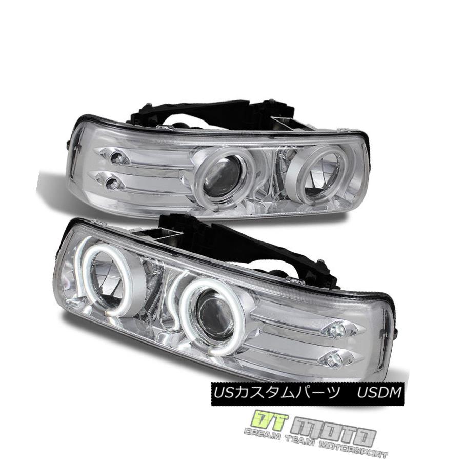 ヘッドライト 99 06 Silverado Lights Tahoe Suburban Dual Projector Ccfl Ccfl Halo Projector Led Headlights Lights 99 06 Silverado Tahoe郊外のデュアルccfl Haloプロジェクターledヘッドライト World倉庫 店車用品 バイク用品 車用品 パーツ ライト