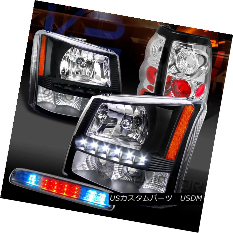 テールライト Black 03 06 Silverado Black Smd Drl Headlights Chrome 車用品 Tail Drl Lamps Led 3rd Brake 03 06 Silverado Black Smd Drlヘッドライト Chr Omeテールランプ Led 3rdブレーキ World倉庫 店車用品 バイク用品 車用品 パーツ ライト ランプ