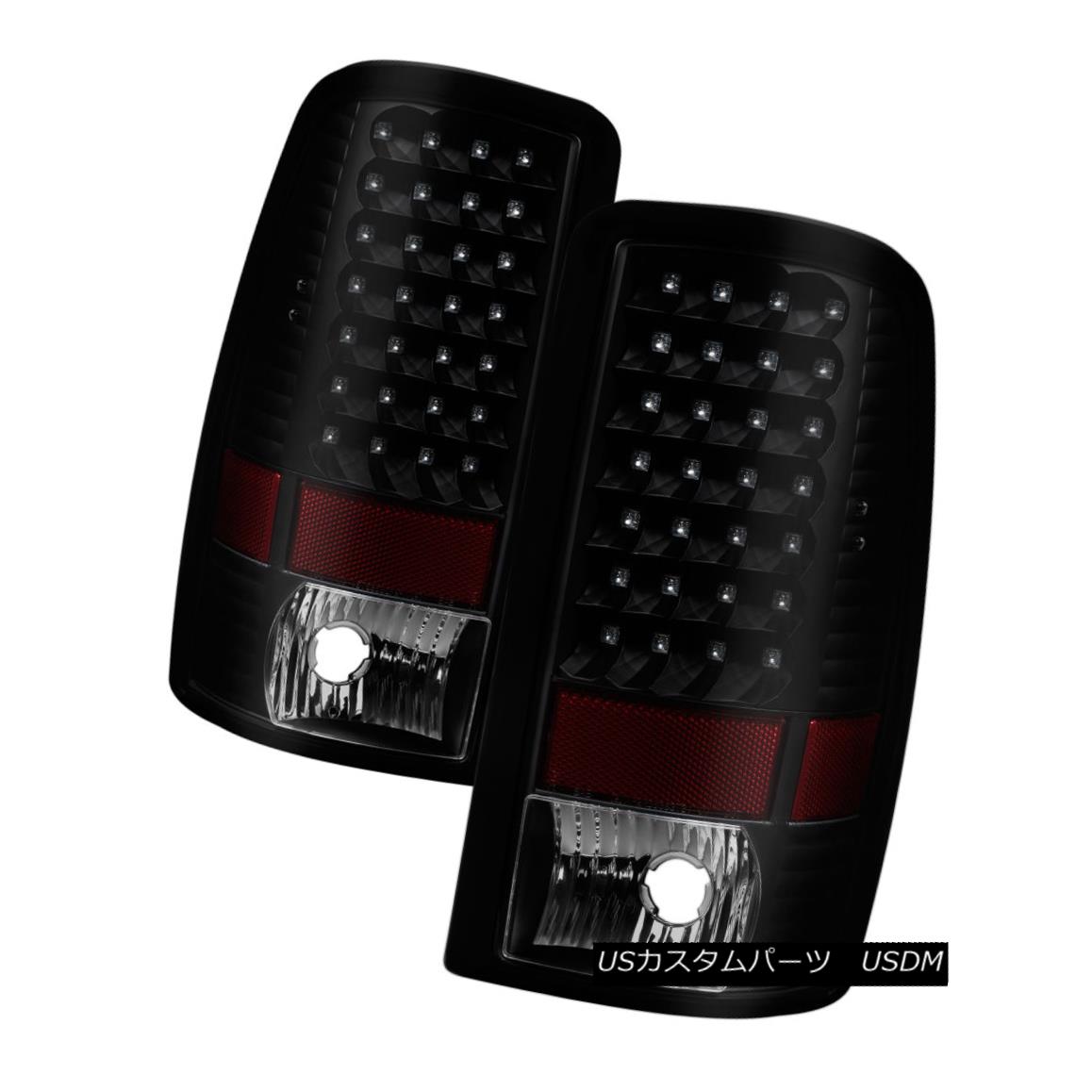 Chevy 00-06 Suburban Tahoe Yukon Black LED Rear Tail Lights Lamp LS LT SLT SLE