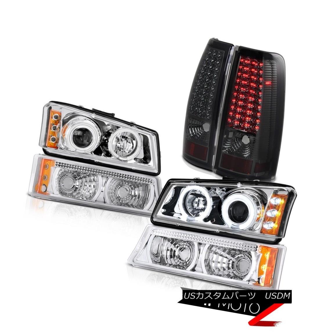 2003 2004 2005 2006 CHEVY SILVERADO CLEAR CRYSTAL HEADLIGHTS BUMPER SIGNAL LAMP