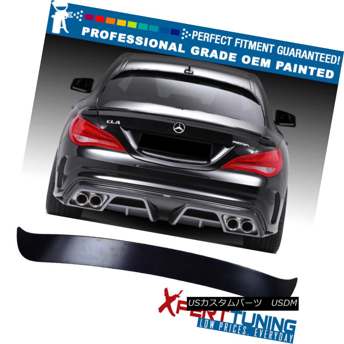USA Stock 13-18 Benz CLA W117 4Dr 4Door P Style Carbon Fiber Trunk Spoiler