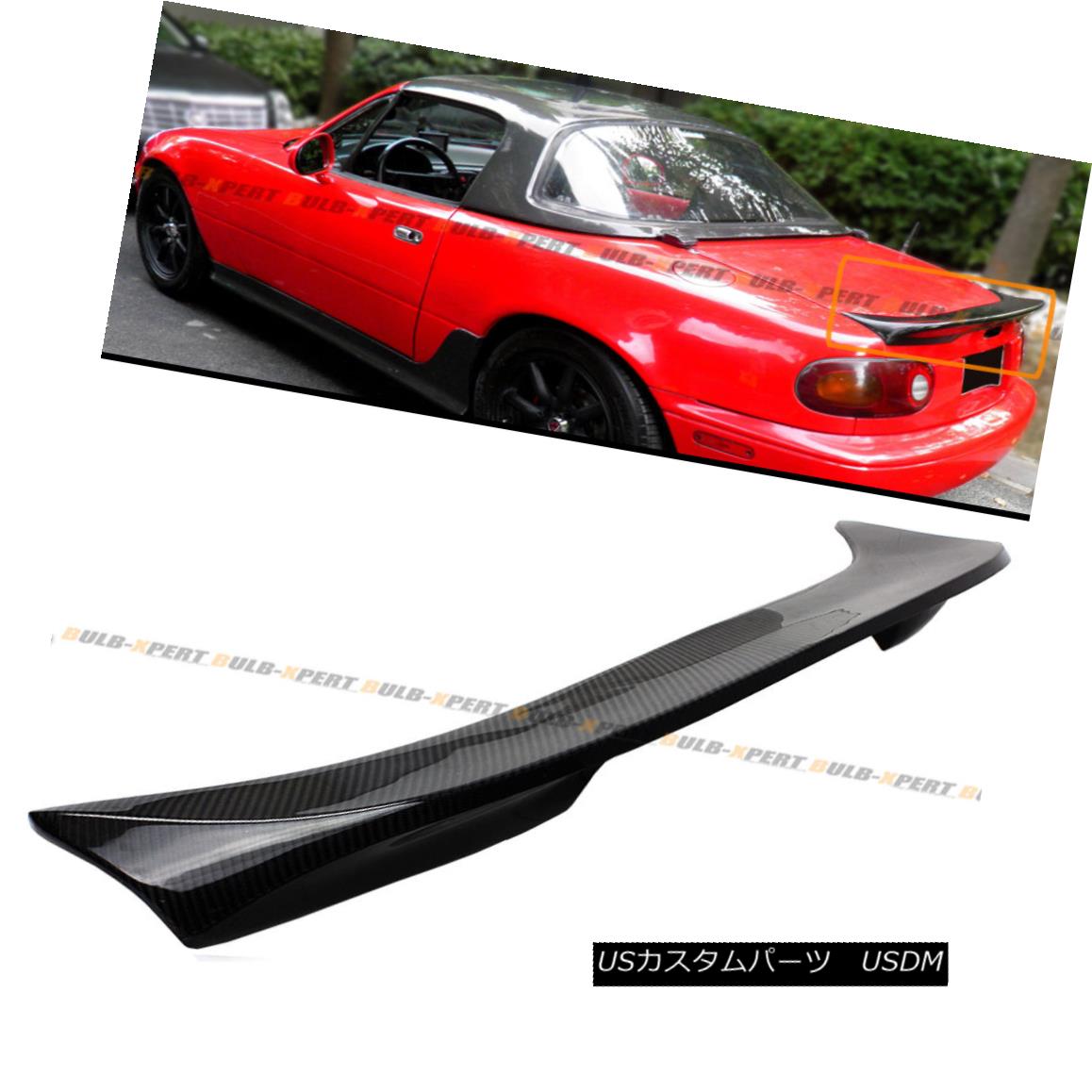 For 1990-1997 Mazda Miata NA JDM Carbon Fiber Extended Big Trunk Spoiler Wing