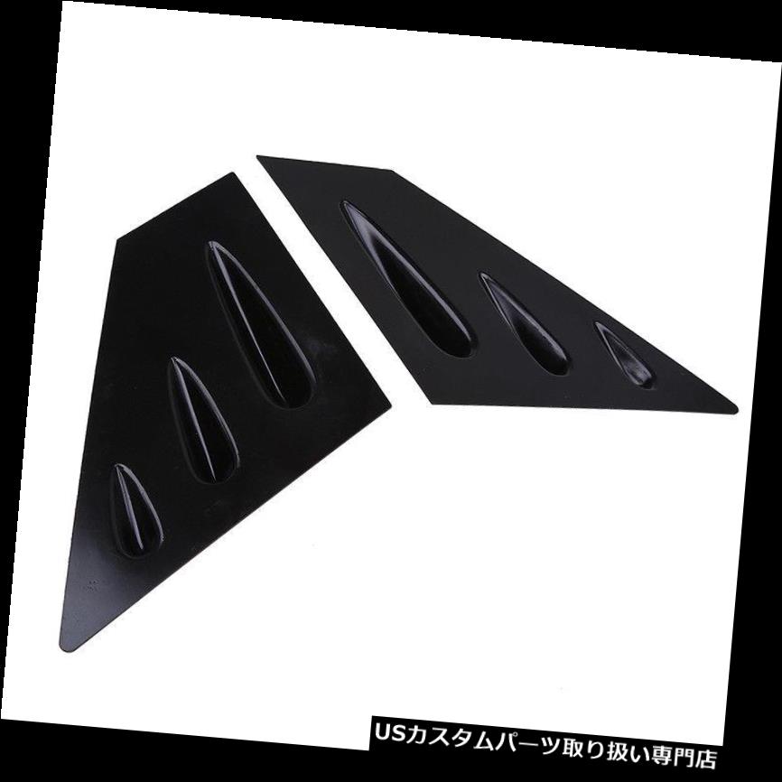 ABS GLASS BLACK FOR SUBARU WRX STI 4DR SEDAN WINDOW LOUVER VENT 18