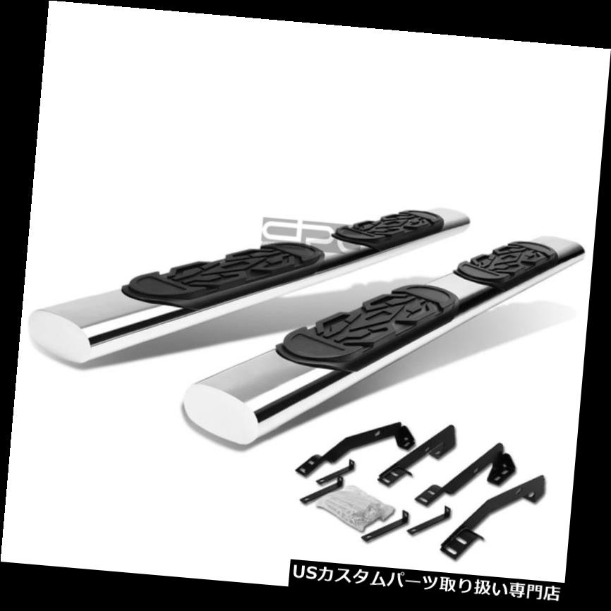 5/" OVAL BLK SIDE STEP NERF BARS RAIL RUNNING BOARD FOR 02-09 DODGE RAM QUAD//CREW