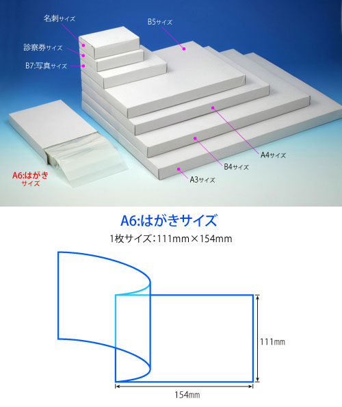 加压的(小袋)胶卷a6:明信片尺寸100张装