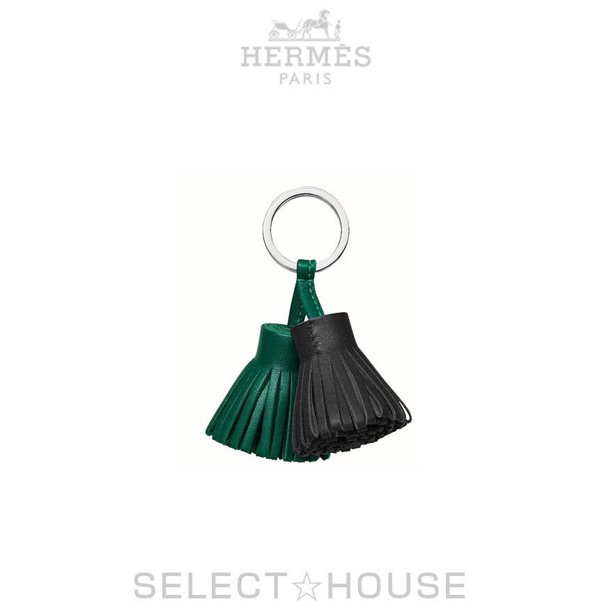 HERMES エルメス カルメン ウノドス Vert Cypres×Noir-