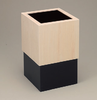 客房用品立方体放映装置灰尘box黑[20 x 20 x 33cm]木制品(7-905-23)
