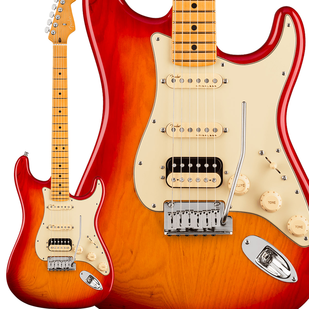 Fender American メール便送料無料対応可 Ultra Stratocaster メール便無料 Hss ヘッドホン Maple Fender Fingerboard Plasma Ultra Red ストラトキャスター フェンダー 島村楽器