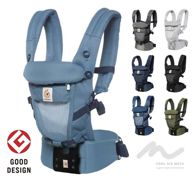 正規通販短納期 の 送料無料 日本正規品 Ergobaby Adapt クールエア エルゴ抱っこ紐 シュクラン成長や体型にあわせて マスク シート調節ができるので どの月齢にもフィット ディズニー プレゼント 軽くて乾きやすい素材で アクティブなファミリーにも最適