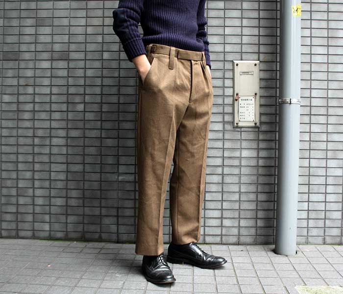 英国军队礼服裤子棕色羊毛no2礼服裤子trousers mans no.