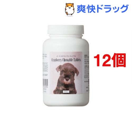 犬用品 ペット 食料品 スポーツ 水 ドリンククランベリーチュワブルジョウ 60粒 12個セット 爽快ドラッグクランベリー チュワブルジョウ正規品低価格の 即納 大特価 の