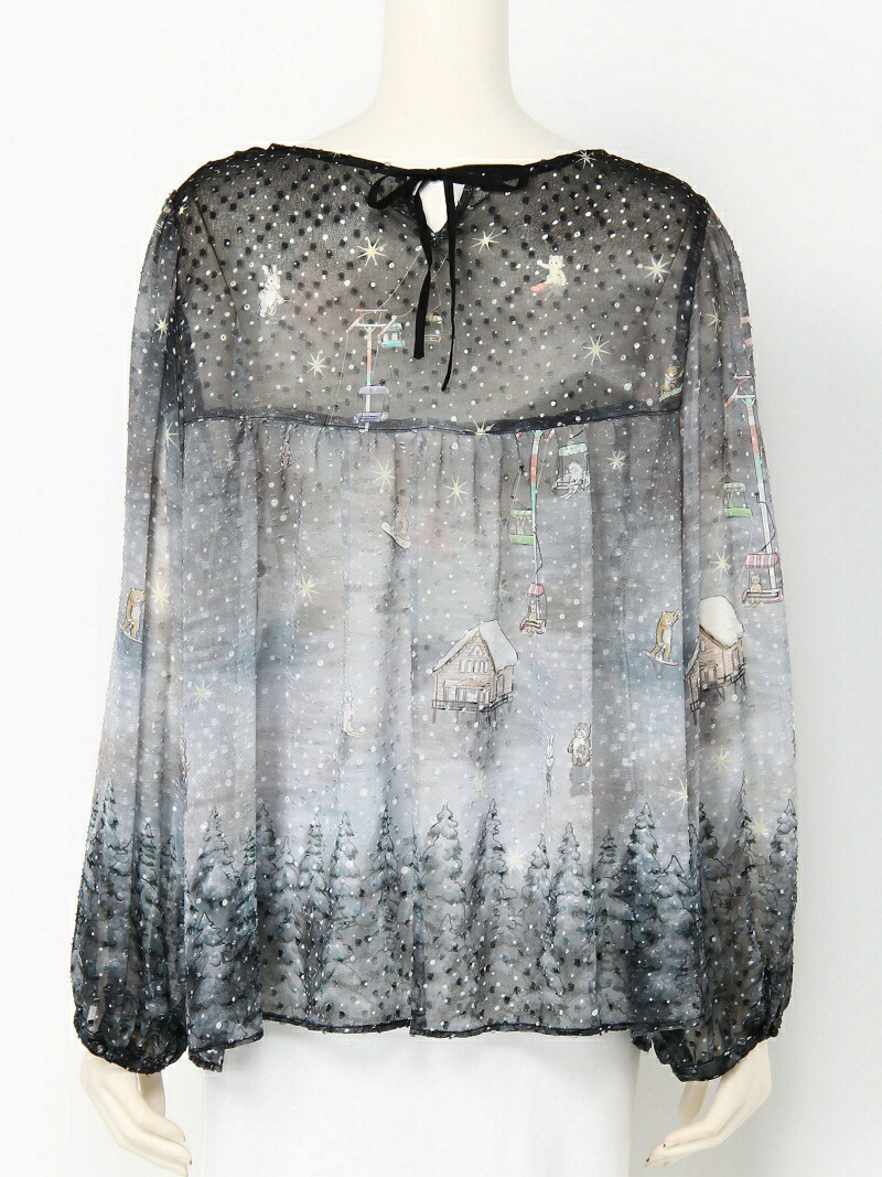 franche lippee L-size/フランシュリッペLサイズスキーヤーブラウス franche lippee L-size/フランシュリッペLサイズスキーヤーブラウス