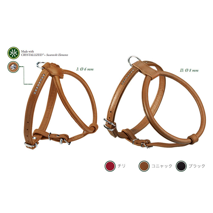 Hunter ドイツ製 エルクレザー 65 首周り44cm ハーネス 胴周り55 61cm ラクサス 65 首周り44cm 首輪 胴輪 リード 胴周り55 61cm スマイヌ 犬用グッズ