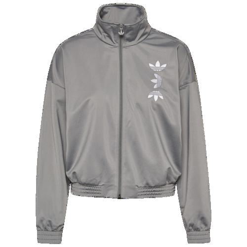 取寄 アディダス レディース オリジナルス スペース テック トリーバーチ トラック レディース ジャケット Womens テック Adidas Originals Space Tech Track Jacket Solid Grey Silver スウィートラグ Adidas アディダス ジャケット ジャージ ファッション