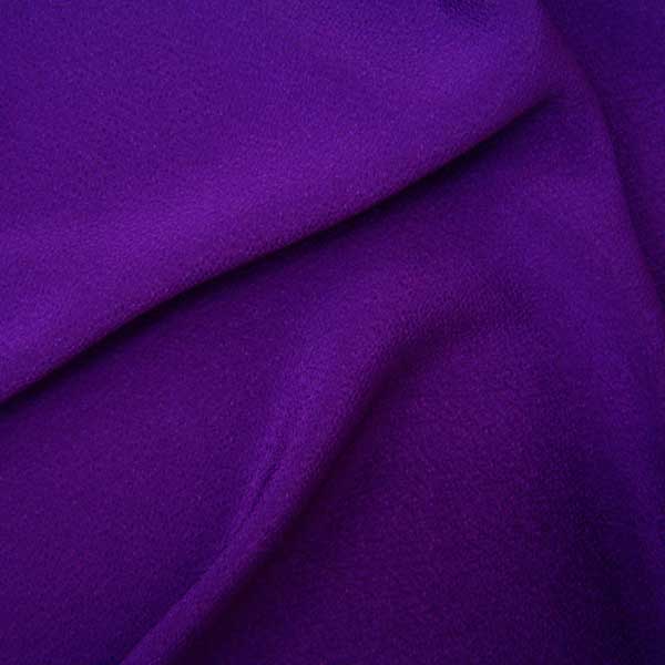 涤纶绉纯色紫色