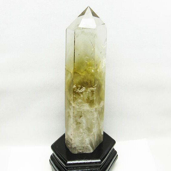 楽天市場シトリン 六角柱 シトリンクォーツ ポイント citrine quartz 黄水晶 イエロー 台座付属 一点物 送料無料 152