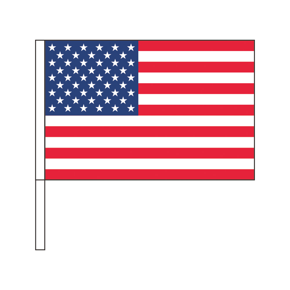 美国国旗帮助手中的小旗sf旗子尺寸20*30cm聚酯制造杆31cm的安排