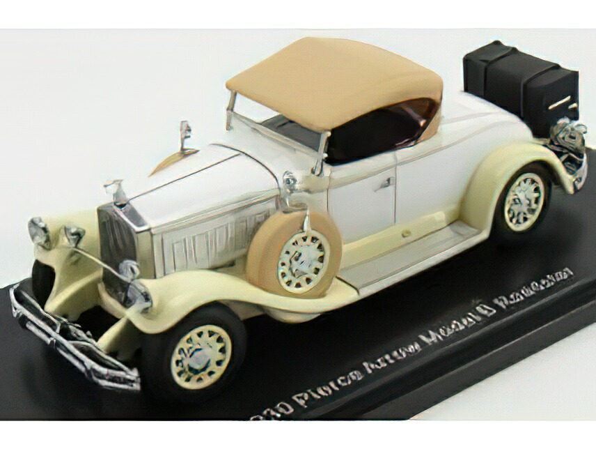 楽天市場PIERCE ARROW MODEL B ROADSTER CLOSED 1930 BEIGE WHITE ESVAL 1 43