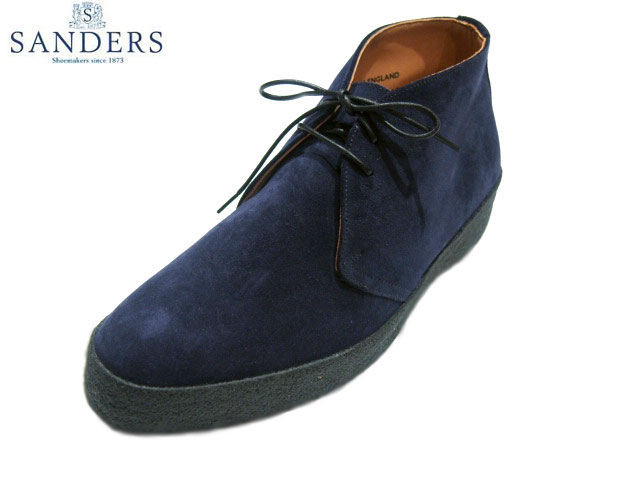 sanders(桑德斯)/#6480 suede high top chukka(playboy chukka)/navy