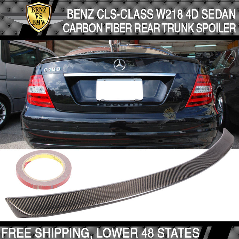 ABS A Type Trunk Spoiler Wing Unpainted For 11~16 Mercedes Benz CLS W218 Sedan