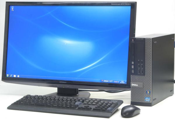 【中古】 中古デスクトップパソコン DELL Optiplex 7010-3400SF■15液晶セット 【中古パソコン/中古PC】 (デル Windows7 Corei7)