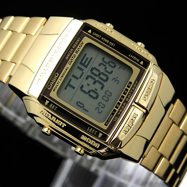 casio watch casio watch databank data bank db-360g-9adf gold