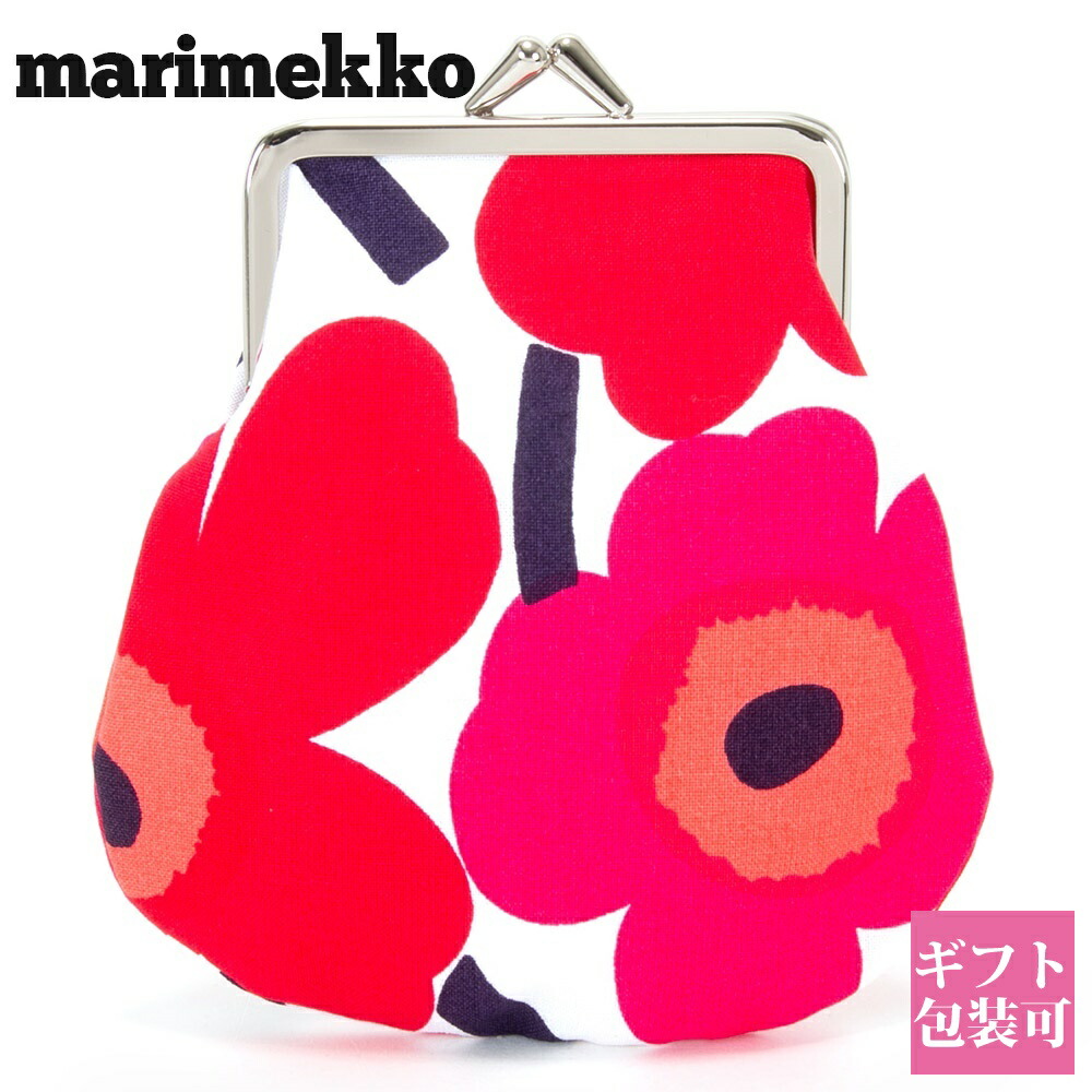 楽天市場マリメッコ marimekko ポーチ レディース がま口 ピエニ ウニッコ KUKKARO ホワイト レッド 正規品 20310