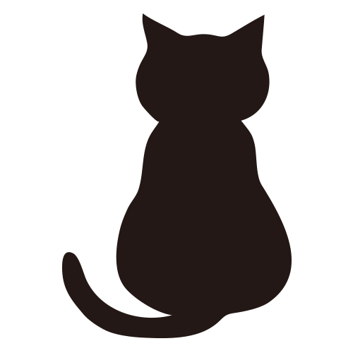 日程渗入商标图章tasogare黑猫(墨水:黑色)(0556-634)小孩的东西或者
