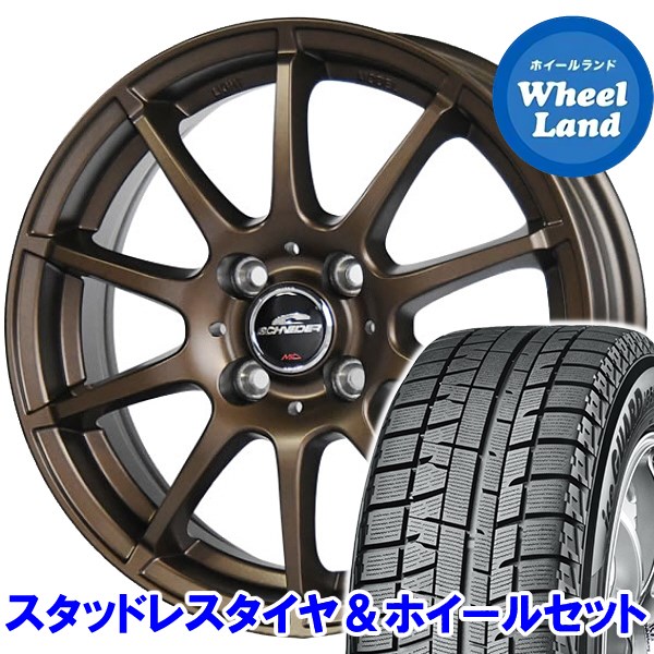 15 木 最大2 000円クーポン発行 タイヤ ホイール ヨコハマ 取付対応 ホンダ N 車用品 Boxスラッシュ Jf系 Na車 2wd A Tech シュナイダー スタッグ 限定カラー セミグロスブロンズ ヨコハマ アイスガード 5 Ig50プラス 155 65r14 14インチ スタッドレスタイヤ