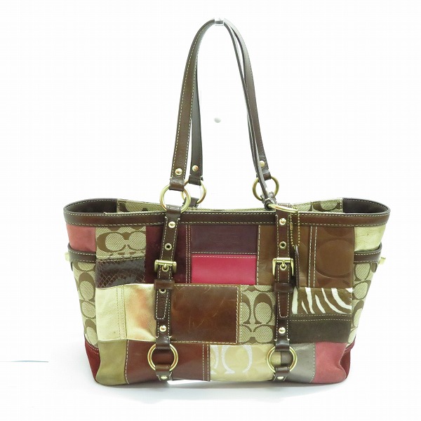 コーチ Coach ロゴ 中古 ホリデーパッチワークギャラリー ロゴ 10437 バッグ トートバッグ レディース レディースバッグ 送料無料 中古 あす楽 ワンダープライス店全品本物保証 ブランドアイテム S2 Www Journalajst Com