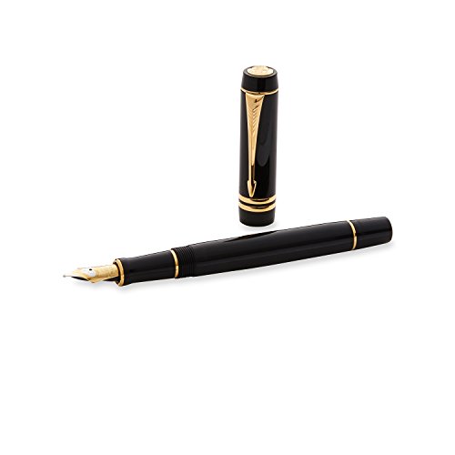 Parker  Duofold  Black  /& Gold Ballpoint Pen New In Box