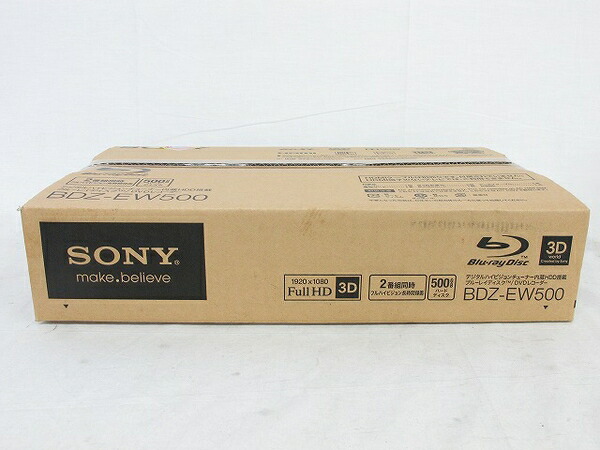 楽天市場未使用 中古 SONY BDZ EW500 500GB HDD 搭載 ブルーレイ ディスク レコーダー T2513734