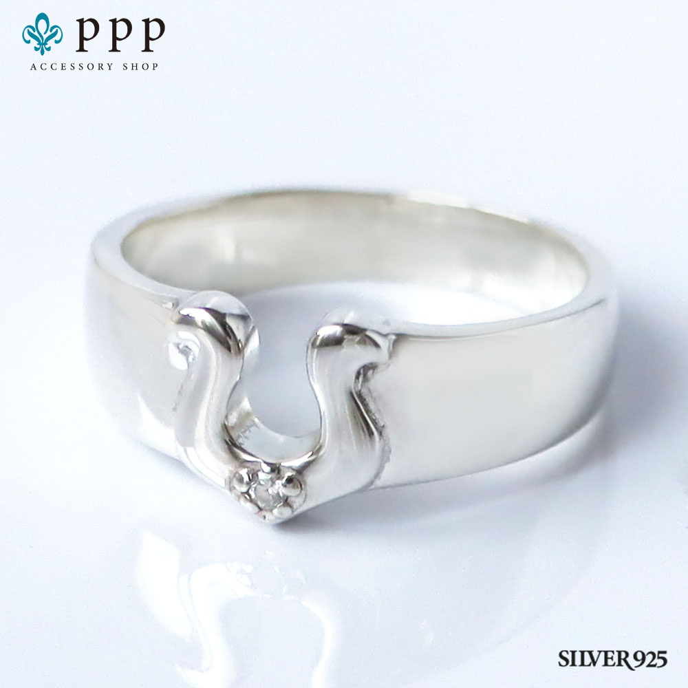 楽天市場】指輪 メンズ ホースシューリング シルバー925 ホース