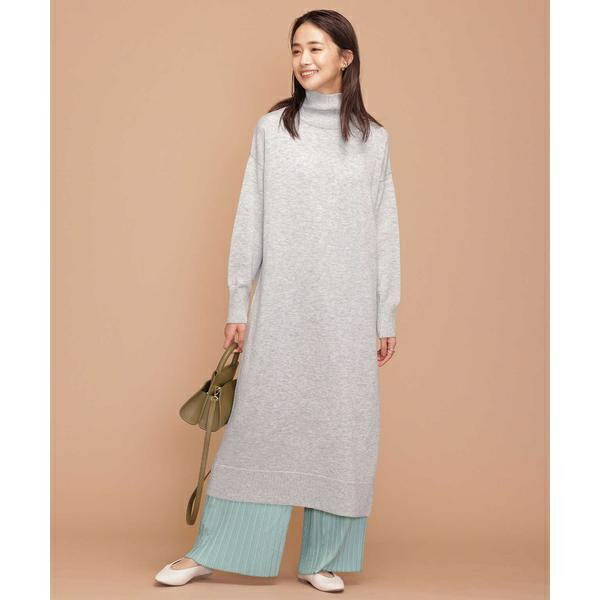 楽天市場 ハイネックニットワンピース プリーツパンツセット ナノ ユニバース 丸井 マルイ 楽天市場店