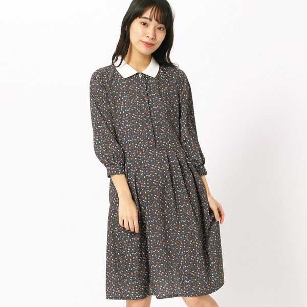楽天市場 小花柄７分袖ワンピース １７９ ｗｇ 179 Wg 丸井 マルイ 楽天市場店