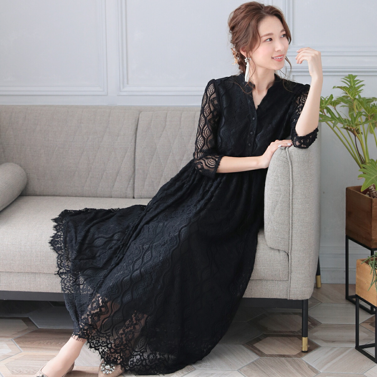 超目玉 結婚式 お呼ばれ対応パーティードレス スキッパーカラーレースドレス プールヴー 丸井 マルイ 店 送料無料 Www Demetria Com Uy