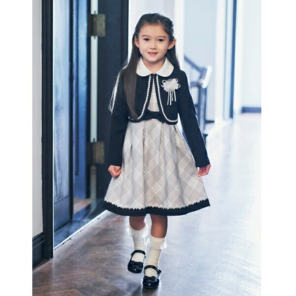 ワンピース セレモニー入卒3点セット ボレロ付きチェックワンピース シューラルー 丸井 マルイ 店ワンピース