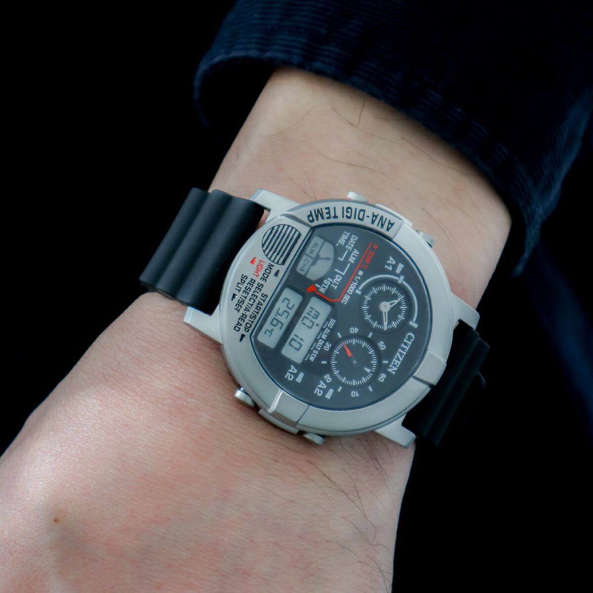 Temp アナデジテンプ Jg0070 11e シチズン 丸井 マルイ 店 腕時計 レコードレーベル Citizen Ana Digi メンズ腕時計 Citizen