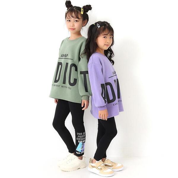 楽天市場 クリアワッペン付きレギンス アナップキッズ ガール 丸井 マルイ 楽天市場店