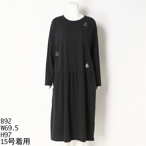 Sale ワンピース ワンピース 15号 19号 鳥刺しゅうティアードカットワンピース スーパーハッカフィーユ 丸井 マルイ 店